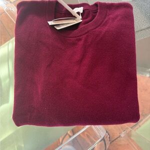 Classic woman’s pants Sweater  Maroon Crewneck Sweater